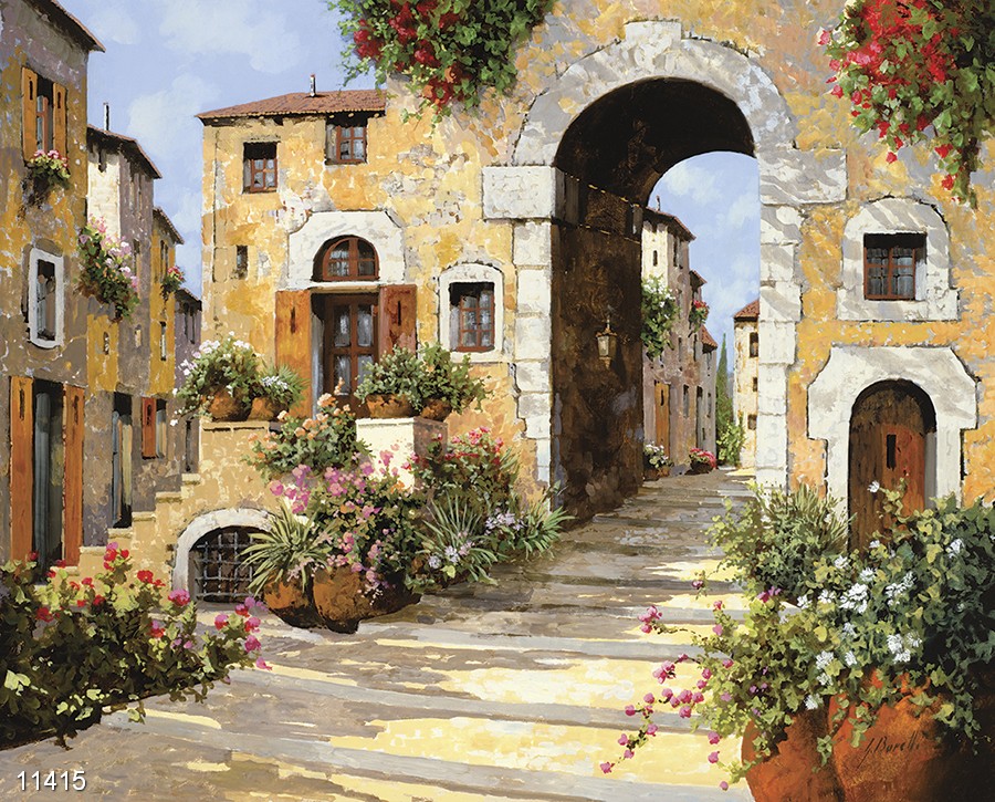 guido-borelli-l-entrata-al-borgo